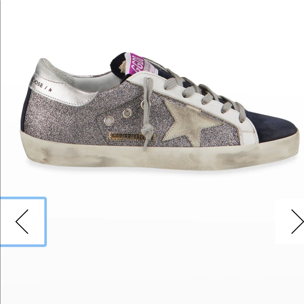 Golden goose superstar glitter low top - size 36. Gently used.